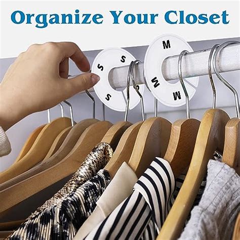 32 Closet Dividers for Hanging Clothes- White Closet Divider Set of 32 | Clothing Rack Dividers ...