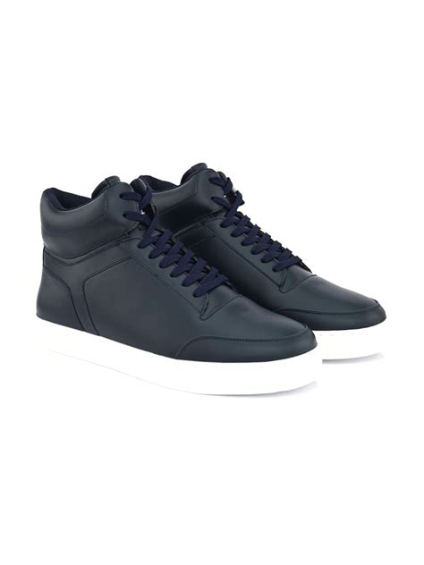 Hrx By Hrithik Roshan Men Navy Blue And White Mid Top Lightweight Sneakers Price History