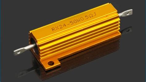 Rx Gold Aluminum Housed Resistor W Ohm High Power Resistor