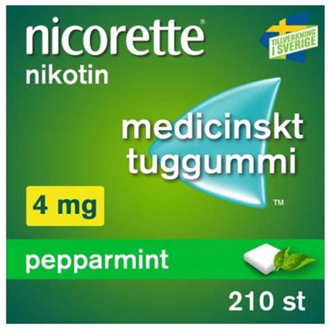 K P Nicorette Pepparmint Medicinskt Tuggummi Mg St P Apotea Se