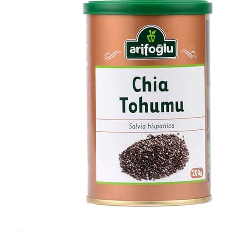 Arifoğlu Chia Tohumu 200 gr Teneke Kutu Fiyatı