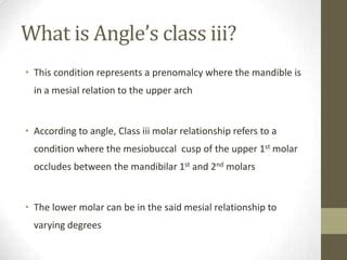 management  angles class iii malocclusion pptx