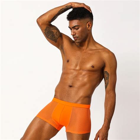 Dewvkv Sexy Mens Underwear Boxers Calzoncillo Hombre 6 Colors Cueca Masculina Nylon Cotton 2019