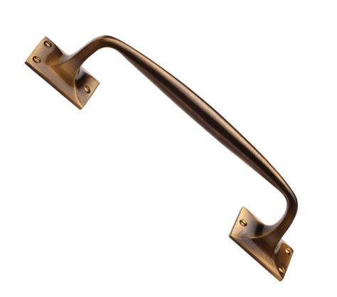 Heritage Brass Cranked Pull Handle Antique Brass V1150 AT