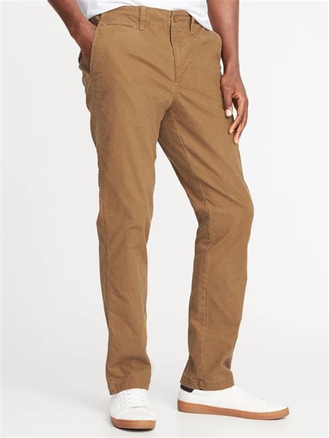 Straight Lived In Built In Flex Khakis Old Navy Mens Fashion Casual