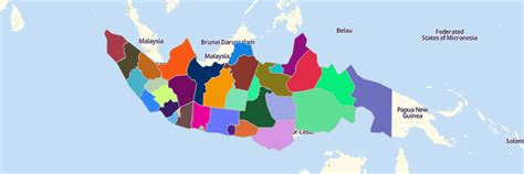 Provinces of Indonesia Map