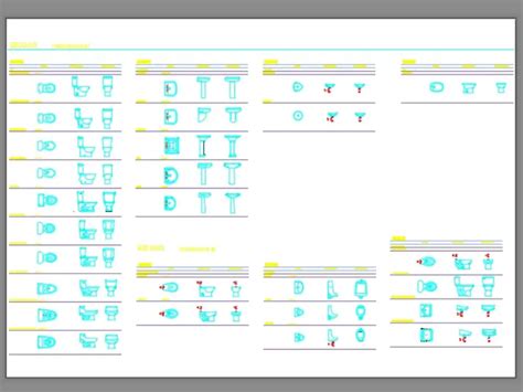 Arfectatos Sanitarios En AutoCAD Librería CAD