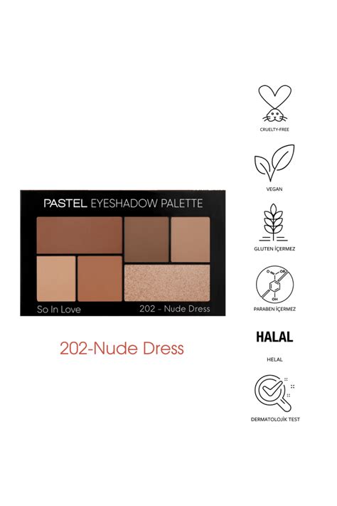 Pastel Eyeshadow Palette So In Love Far Paleti Nude Dress