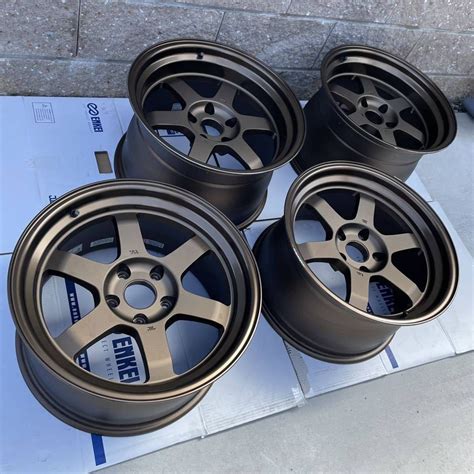 【やや傷や汚れあり】rays Volk Racing Te37v 95j 105j ブロンズ レイズ ボルクレーシングの落札情報詳細