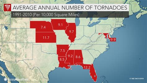 Tornado Alley Map 2019