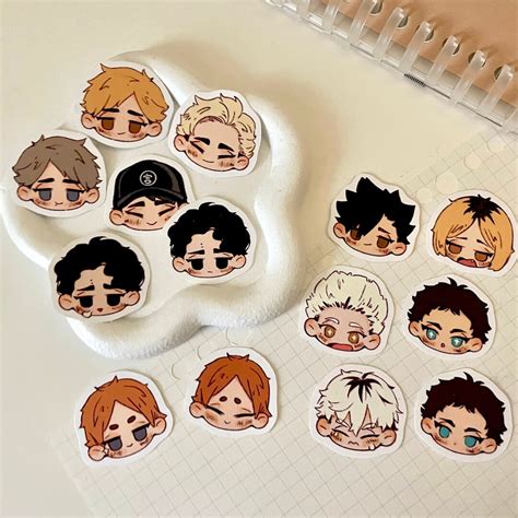 Haikyuu Chibi Stickers Hq Stickers Vinyl Matte Stickers Etsy