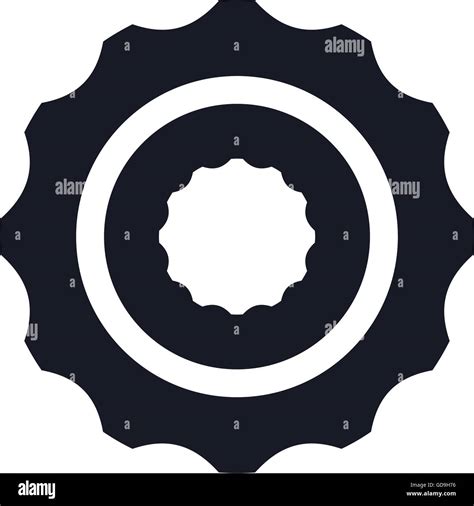 Single Gear Icon Stock Vector Image Art Alamy