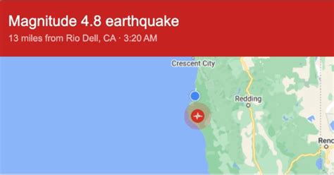 UPDATE Four Quakes 4 8 And 4 1 Earthquakes Hit Humboldt Redheaded