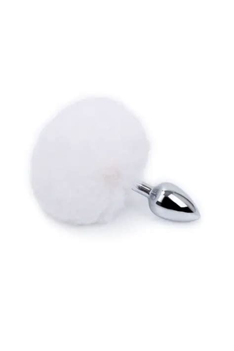 Miu Shopping Fantezi Anal Tavşan Kuyruğu Plug Beyaz Renk AP04NR