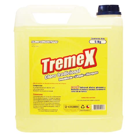 Cloro Tradicional Concentrado 5 L Tremex S A