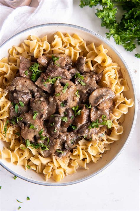 Crock Pot Beef Stroganoff Kristines Kitchen