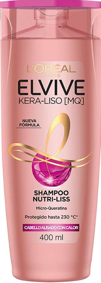 Shampoo Kera Liso Micro Keratina Cabello Liso L Or Al Paris