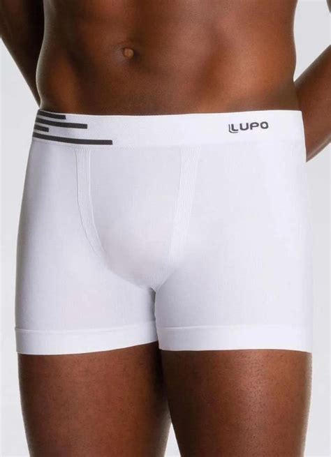 Cueca Boxer Lupo 436 002 1120 Branco Meias Sao Jorge