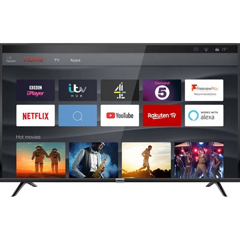 TCL 50DP628 DP628 50 Inch TV Smart 4K Ultra HD LED Freeview HD 3 HDMI ...