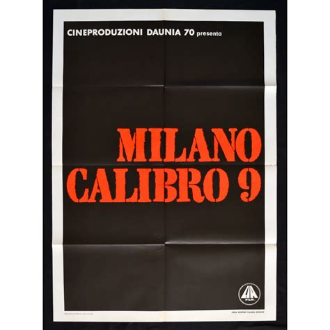 Manifesto MILANO CALIBRO 9 Fernando Di Leo Barbara Bouchet A77