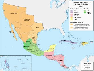 Viceroyalty Of New Spain Map | secretmuseum