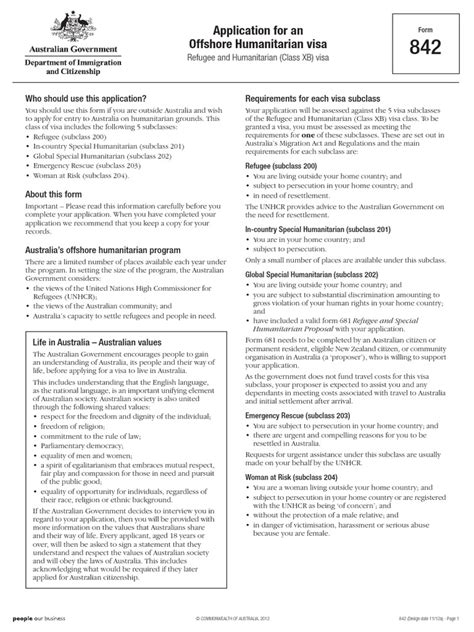 form  travel visa refugee