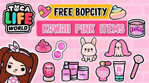 💖free Bopcity All Kawaii Pink Items Collection In Tocalifeworld Toca