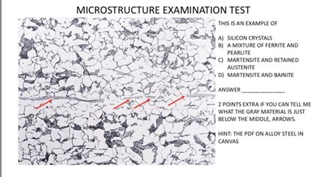 Solved Microstructure Examination Test This Is An Example Of