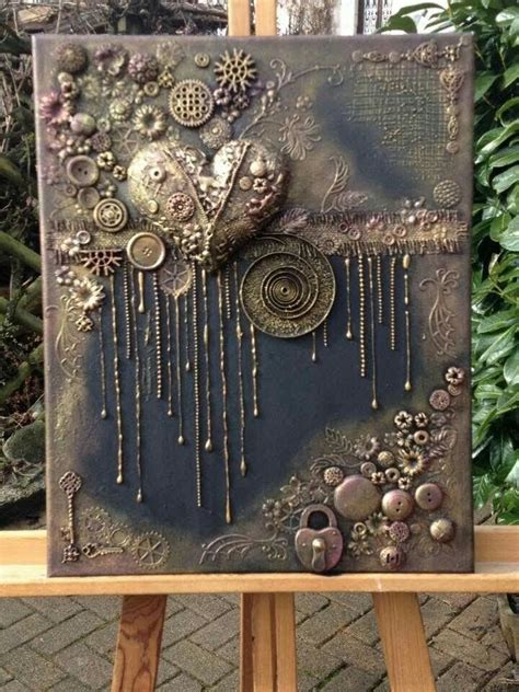 Pin By Gypsy Zen On Steampunk Mixed Media Crafts Mixed Media