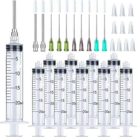 Buy Injection Syringe 20ml Blunt Tip Syringes Luer Lock 12Ga 14Ga 16Ga