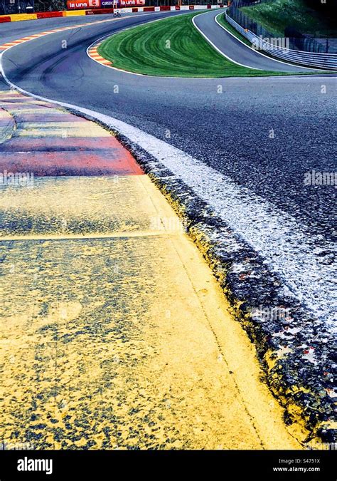 Circuit De Spa Francorchamps Eau Rouge Stock Photo Alamy