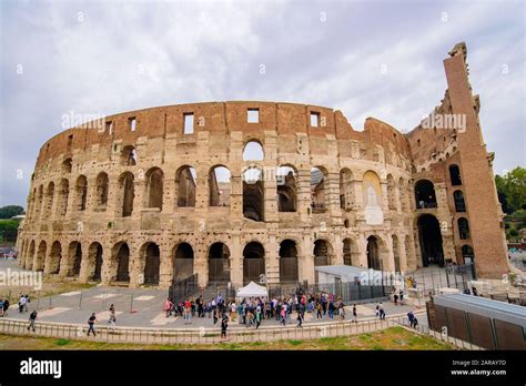 Colosseum An Oval Amphitheatre And The Most Popular Tourist Attraction