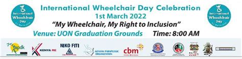 International Wheelchair Day Celebrations On Tuesday March 1 2022 At