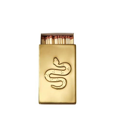 Brass Matchbox Sleeve Serpent Matchbox Candle Charms Serpent