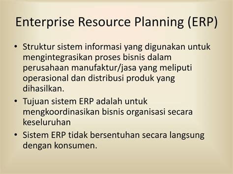 Implementasi Erp Enterprise Resource Planning Indofood Tbk Ppt