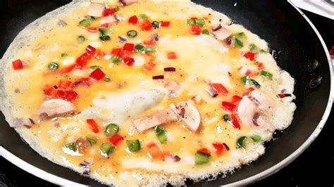 Cheese Omelet With Mix Vegetable How To Make Cheese Omelette