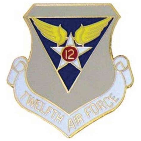 Air Force 12th Air Force Hatlapel Pin