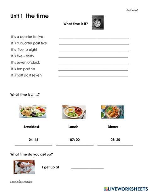 time  exercise  basic  worksheets