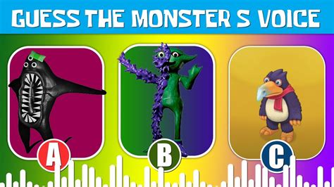 Guess The Monsters Voice Garten Of Banban My Singing Monsters