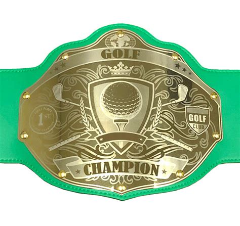 Golf Championship Belt Trophy - Custom Text – Undisputed Belts