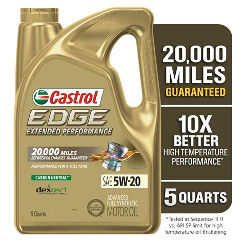 Amazon Castrol Edge Extended Performance W Advanced Full