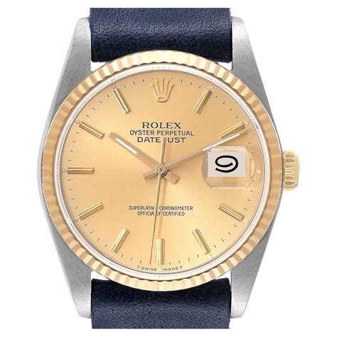 Rolex Women S Datejust Watch Steel K Yellow Gold Champagne Diamond