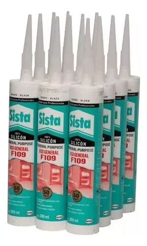 Pack 12 Pzs Silicón Uso General Sista F109 300ml Envío gratis