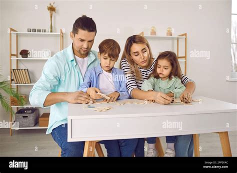 Children Playing At A Table Hi Res Stock Photography And Images Alamy