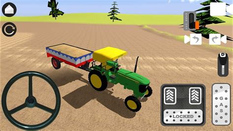 Indian Tractor Driving Simulator Games Tractor Driving In Desert