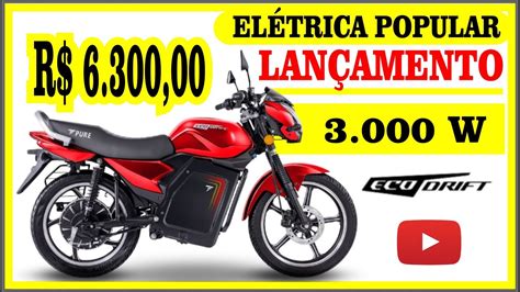 LANÇADA MAIS UMA MOTO ELÉTRICA POPULAR ECO DRYFT YouTube