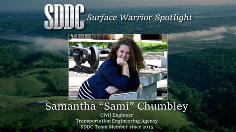 Civil Engineer Highlighted In Sddc S Surface Warrior Spotlight