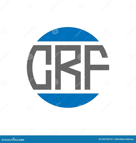 Crf Letter Logo Design On White Background Crf Creative Initials