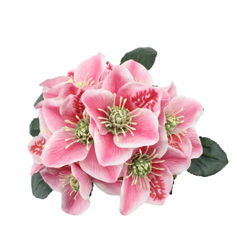 Artificial Helleborus Flower Lenten Rose Bouquet - Artificial Flower