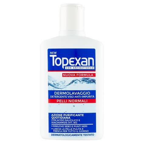 New Topexan Antibatterico Dermolavaggio Detergente Viso Anti Impurità